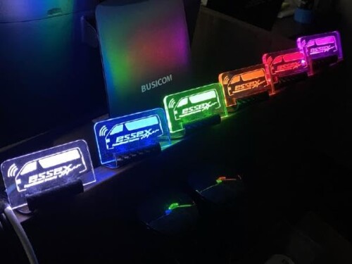 CRS ワイドロゴ アクリルセキュリティプレート 単色点灯 ホワイト ES-6201-03