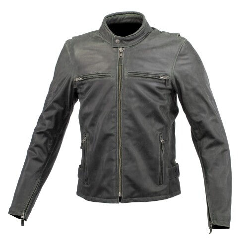 コミネ(KOMINE) バイク用 ジャケット LJ-534 シングルライダースレザージャケット Dark Green 2XL