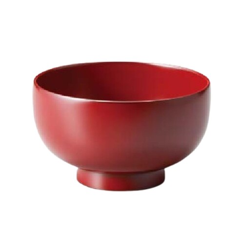 J-kitchens お椀 汁椀 朱 （1客) 11.6cm 食洗機対応 漆塗り 手塗り 日本製