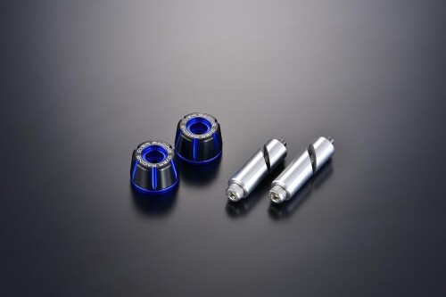 オーバーレーシング(OVER RACING) バーエンド Type2 BLK×BLU