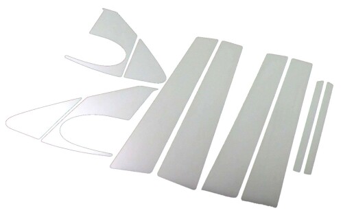 BRIGHTZ カローラアクシオ NZE164 NRE160 NZE161 超鏡面ステンレスメッキピラーパネル バイザー無用 12PC 11401