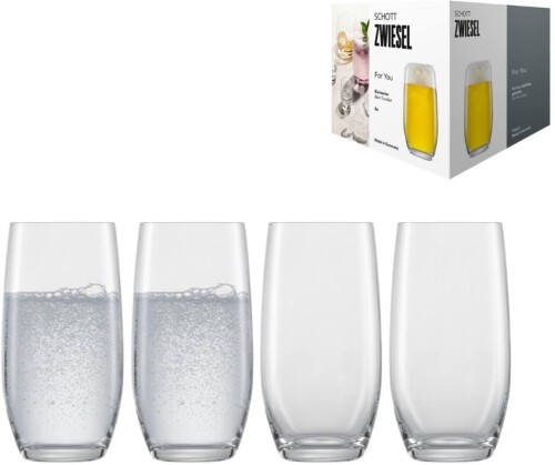 ツヴィーゼル グラス(ZWIESEL GLAS) タンブラー 割れにくい フォー・ユー ビール用 ビアタンブラー 4個 マシンメイド l121875