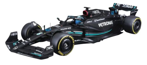 Burago 1/24 メルセデス-AMG ペトロナス F1チーム W14 (2023) Eパフォーマンス No.63 G.ラッセル ドライバー付 完成品 BUR28028R