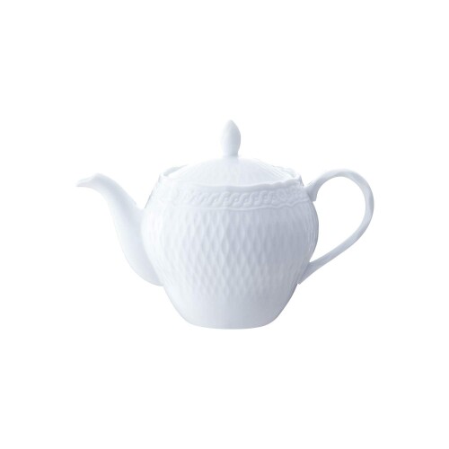 Noritake ノリタケ ティー ポット ( 茶こし付 ) 510cc シェール ブラン 電子レンジ対応 食洗機対応 ファインポーセレン(プレミアムホワイト) T94823/1655 12,455円