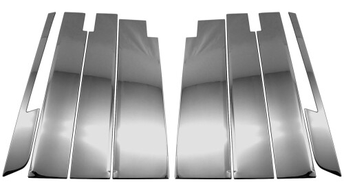 BRIGHTZ N-BOX JF3 JF4 超鏡面ステンレスブラックメッキピラーパネル バイザー有用 8PC JF F3 F4 3 4 N－BOX NBOX