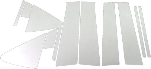 BRIGHTZ ヴィッツ 90 91 95 超鏡面ステンレスピラーパネル 12PC バイザー無用 KSP90 NCP91 NCP95 SCP90 KSP NCP SCP P90 P91 P95 ビッツ ビィッツ ビイッツ ヴイッツ