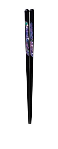 カワイ 螺鈿 光明 箸 黒 23cm 127477