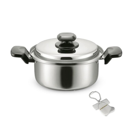J-kitchens 食卓団らん 両手鍋 ウォーター ヘルシー 機能付き 20cm ガス IH対応 日本製 オリジナルタグ付