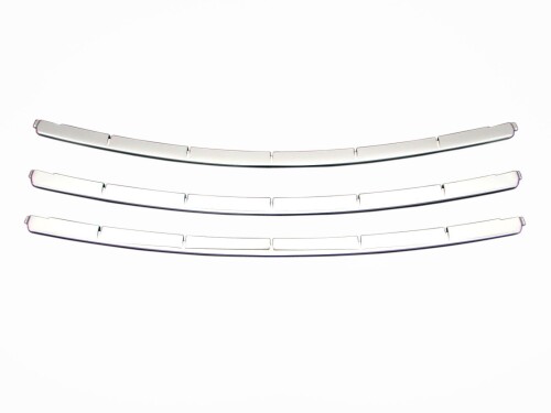 BRIGHTZ エスティマハイブリッド AHR20W 3期 超鏡面ステンレスメッキフロントバンパーモール 3PC AHR20 AHR R20 20 エスティマ ハイブリッド ハイブリット 21712