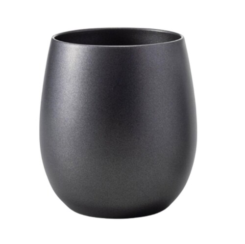J-kitchens コップ 陶器 のような 口あたり ステンレス 真空二層構造 カップ ブラック 250ml