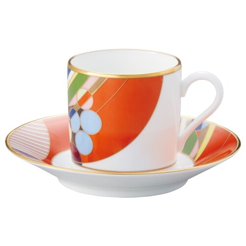 Noritake ノリタケ コーヒー カップ & ソーサー 125cc フランク・ロイド・ライト マーチバルーンズ ボーンチャイナ WT59881/4947