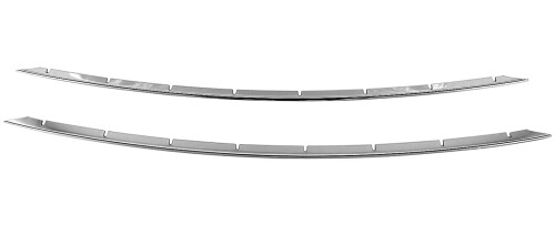 BRIGHTZ ハリアーハイブリッド AXUH80 AXUH85 超鏡面ステンレスメッキフロントバンパーモール 2PC AVU65 AVU U65 65 ハリアー ハイブリッド ハリアーハイブリット ハイブリット ハリヤーハイブリ