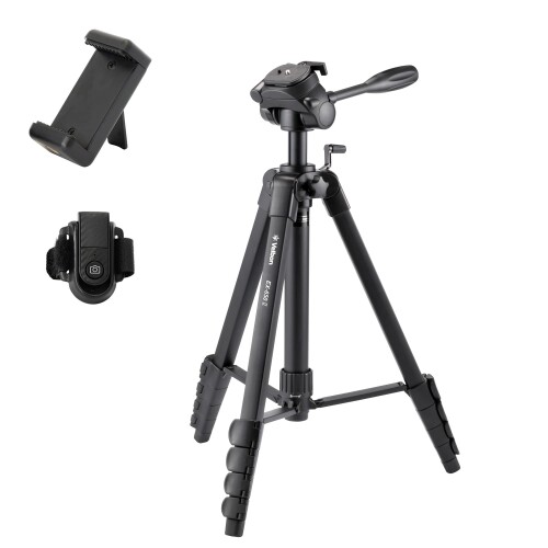 ベルボン Velbon ファミリー三脚 EX-650 II AZ 5段 レバーロック 全高207cm 脚径26mm 中型 3Way雲台 DIN規格クイックシュー対応 アルミ脚 脚カラー黒 017915500525
