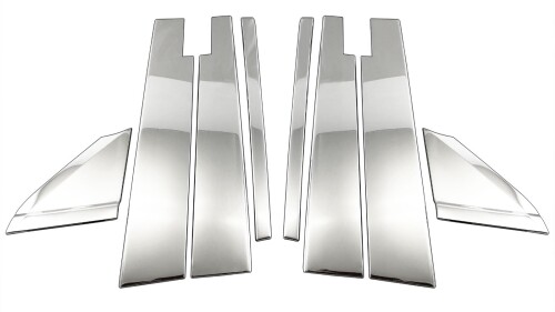 BRIGHTZ WR-V DG5 超鏡面メッキピラーパネルカバー 8PC バイザー有用 WRV DG