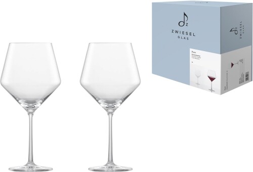 ツヴィーゼル グラス（ZWIESEL GLAS） ワイングラス ピュア 赤ワイン（ブルゴーニュ）用 ブルゴーニュ 2個ペア マシンメイド m122322