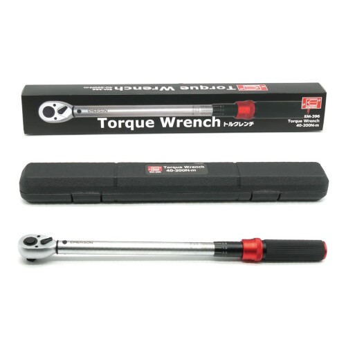 エマーソン(Emerson) トルク調整が簡単らくらくなトルクレンチ ロックリング式 差込角 12.7mm（1/2インチ） 40-200N.m 高精度±3% 72枚ギア 検査証明書付き 自動車 バイク タイヤ交換 整備 修理工