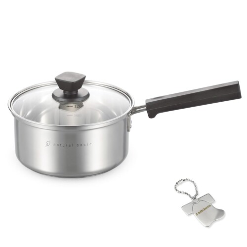 J-kitchens 食卓インテリア 片手鍋 便利な メモリ付き 18cm ガス IH対応 オリジナルタグ付