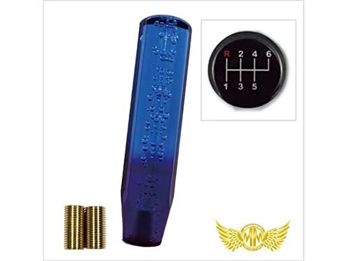 ふそう ベストワンファイター キャンター いすゞ フォワード フルコンファイター 07 エルフ ローキャブ クリスタルシフトノブ 泡 200mm ブルー/パープル