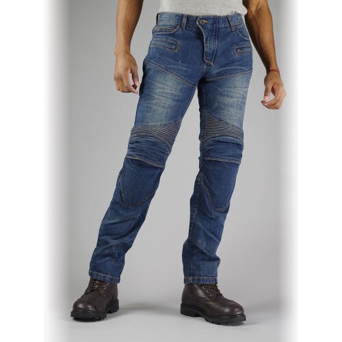 (KOMINE) バイク用 パンツ PK-7183 スーパーフィット KVデニムジーンズ 07-7183 メンズ IndigoBlue 5XLB
