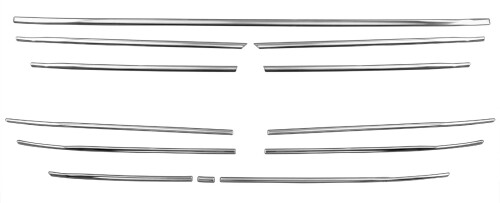 BRIGHTZ スペーシアカスタム MK54S MK94S 超鏡面ステンレスメッキグリルモール 12PC MK54 MK94 MK 54 94