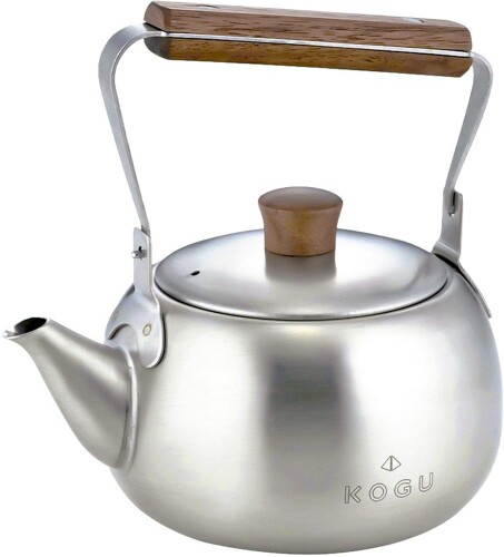 KOGU 茶考具 急須 木柄 ステンレス 割れない 軽量 2~3杯用 茶こし付き コンパクト ツヤ消し仕上げ おしゃれ かわいい シンプル 500ml 燕三条 46225 プレゼント 誕生日 記念日 ギフト 贈り物 下 7,636円