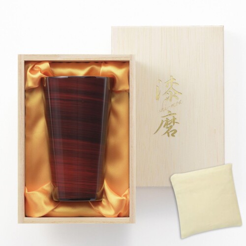 J-kitchens-SimpleBag 燕 山中塗 ストレート タンブラー 暁月漆磨 7.5cm × 12.5cm 300cc / SimpleBag ベトナム製/漆磨 日本製