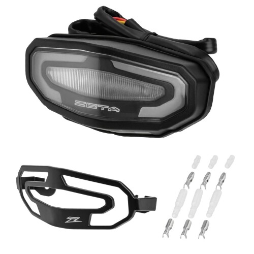 ジータレーシング(ZETA RACING) LED ライン テールライト クリア 軽量 防水 コンパクトデザイン 汎用 F5952