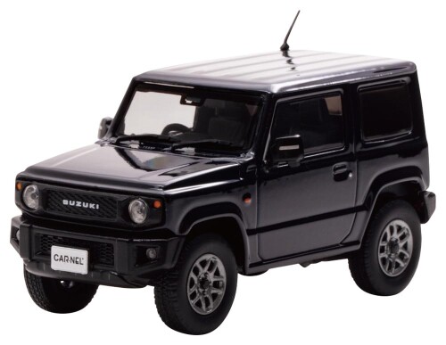 CARNEL 1/43 スズキ ジムニー XC (JB64W) 2018 Bluish Black Pearl/Option Grill 為し終わる品 乗り物のおもちゃ-ミニカー・トイカー