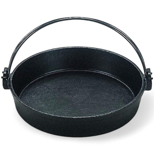 J-kitchens IH対応 クラシック すき焼き鍋 なべ 24cm 鍋 なべ ツル付 24x24x5cm 鉄 日本製