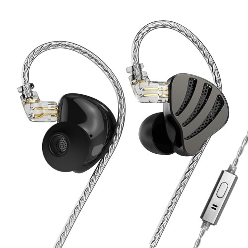 Hifi Kingdom ND-NICEハイブリッド型(1DD+1BA)有線インイヤーモニターBlack With Mic