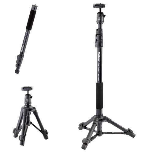 ベルボン Velbon スタンド型一脚 ポールポッド EX ボールヘッド AZ 4段 レバーロック 脚径23mm 自由雲台 カメラ対応 専用ケース付属 クイックシュー対応 アルミ脚 卓上三脚へ組み換え可能 Pol 11,748円