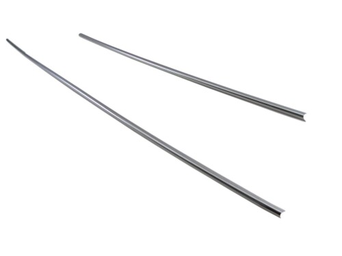 BRIGHTZ ステラカスタム LA150F LA160F 後期 超鏡面ステンレスメッキフロントバンパーモール 2PC LA LA150 LA160 A150 A160 ステラ カスタム 27081