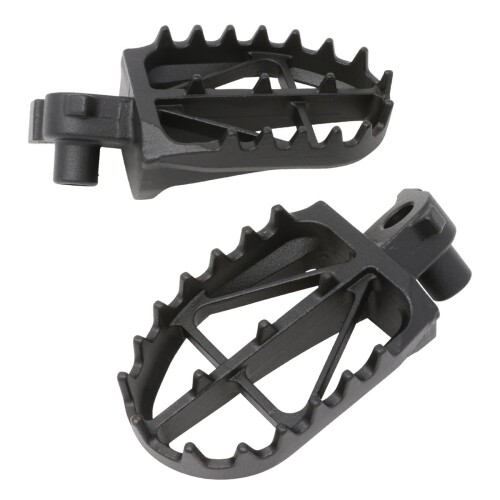 ジータレーシング(ZETA RACING) YZ65/85/125/250,YZ250FX/450FX,YZ125X/250X,YZ250F,YZ450F ワイドフットペグ クロモリ ウルトラワイド Mid/High 前後幅約57mm 安定ライディング スタンディング 排泥性 クロモリ