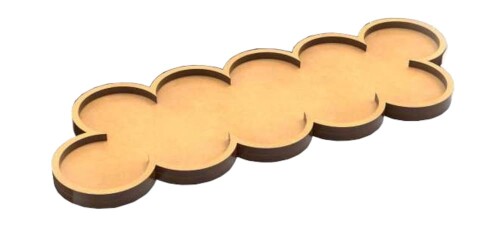 グリーンスタッフワールド MDFムーブメントトレイ - 丸ベース用スリムフィット 28.5mm(2枚入) 展示ベース GSWD-12579画像