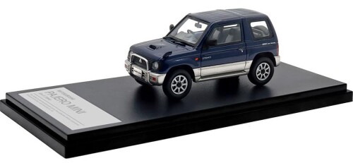 Hi Story 1/43 ミツビシ パジェロ MINI VR-II (1994) マリアナブルー/シンフォニックシルバー 完成品