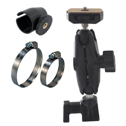 REC-MOUNTS ロールバー・フロントフォークマウント Roll bar ・ Front fork for パナソニック ウェアラブルカメラ HX-A1H/HX-A500用