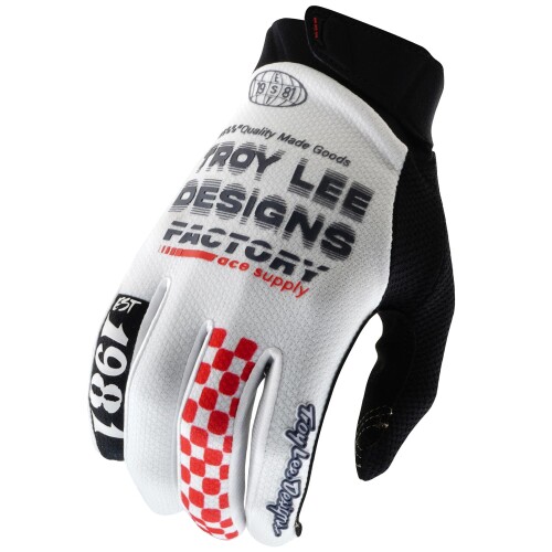 TroyLeeDesigns(トロイリーデザインズ) RSタイチ バイク グローブ モトクロス オフロード 通気性 メッシュ 軽量 耐用性 GP PRO グローブ TDT085 FACTORY WHITE S