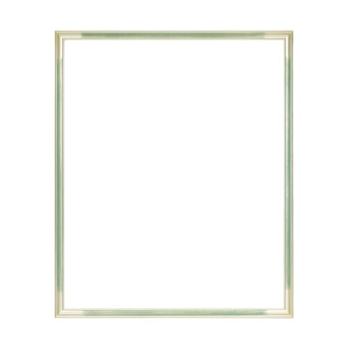 大額(Daigaku) カジュアル 箔貼り 額縁 UVカットアクリル S/グリーン 木製フレーム インチ（255×203mm） デッサン用 7528