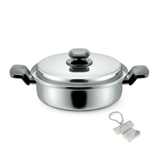 J-kitchens 両手鍋 ウォーター ヘルシー 機能付き 24cm ガス IH対応 日本製 オリジナルタグ付