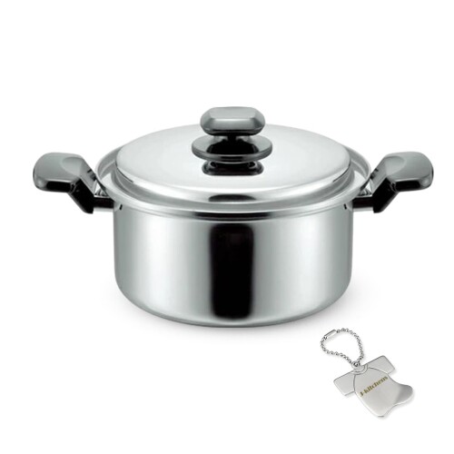 J-kitchens 和み 両手鍋 ウォーター ヘルシー 機能付き 22cm ガス IH対応 日本製 オリジナルタグ付