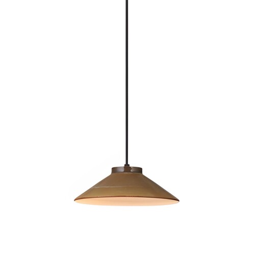 大光電機 DAIKO LEDペンダントライト 土ライト ランプ付 LEDユニットフラット形（径70mm） 4.6W（Gx53）・広角形×1灯 電球色 2700K Ra83 引掛けシーリング取付式 陶器 ブラウン TU-0035