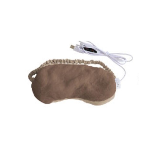 ワイズポート MONA USB HOT EYE MASK アイマスク ブラウン 約22×11.5cm YSP5A-413BR