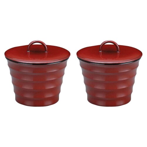 J-kitchens 2個 セット（ ペア お椀 ）TAﾘﾝｸﾞﾛｸﾛ目椀（蓋親）溜無地