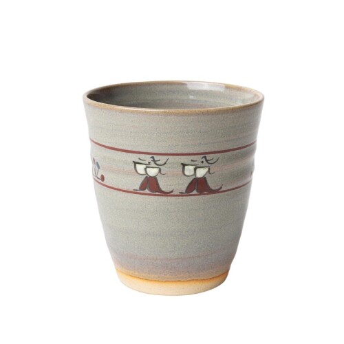 鴻月 赤膚焼 湯呑み コーヒーカップ タンブラー 陶器 ビール ビアカップ フリーカップ 日本製 KONCO1-A