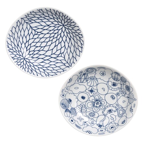 natural69 セット商品 カレー パスタ 2柄セット /フラバーホワイト/フルージュ/ ナチュラル69 はさみ焼き 食器 カレー・パスタ皿 大鉢 電子レンジ 食洗機対応 日本製 おしゃれ かわいい 北画像