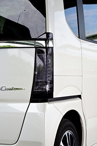 N-BOXカスタム JF1/JF2 テールランプカバー 左右4点セット ライトスモーク