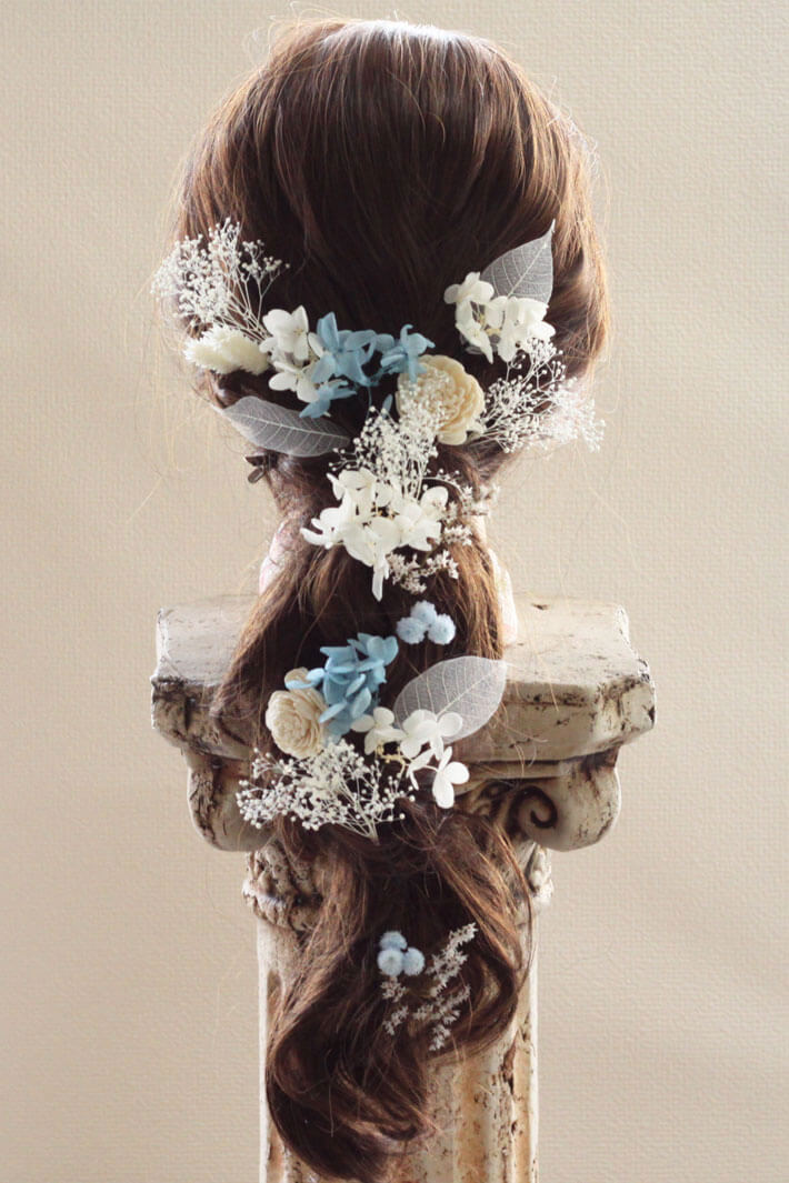 プリザーブドフラワー 髪飾り セリーヌ D4 ヘッド被服 かすみ草 成獣婚礼 卒式 辛口フラワー 送料無料 H 0377d Cannes Encheres Com