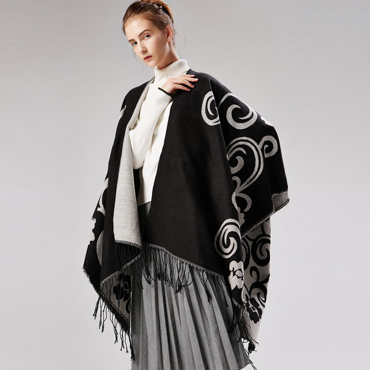 楽天市場 ストール 大判 厚手 マフラー レディース 大判 ストール ポンチョ 大判ストール マフラー おしゃれ マント 羽織り 秋冬 リバーシブル ポンチョ クリスマス プレゼント カジュアル 厚い ひざ掛け 暖かい 防寒 柔らか ブラック コーヒー色 ブルー 130 150cm Mrt Shop