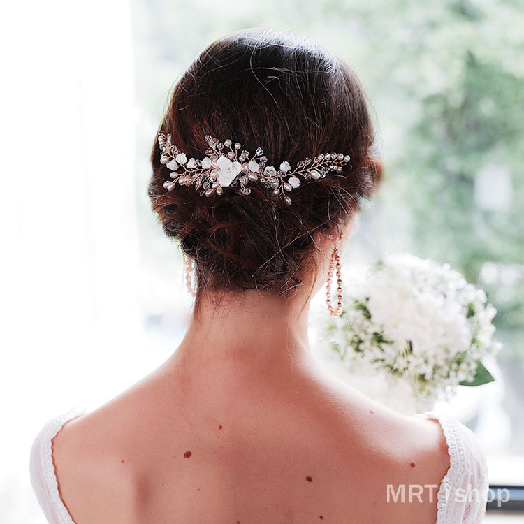 KetC ウェディングコームヘアアクセサリー ロサ