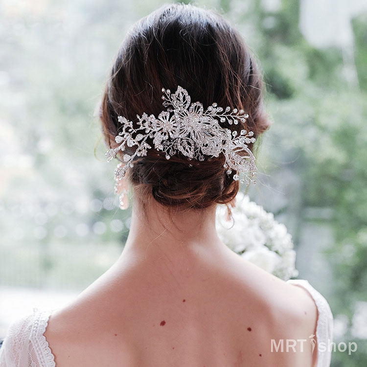 マリン ヘッドドレス髪飾り 結婚式 ウェディング 花嫁 ヘアアクセサリー